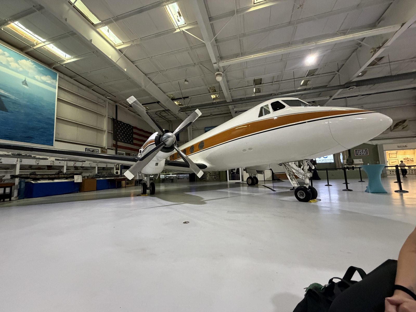 "The Mouse" in the museum's hangar during a D23 member event in May. The five new tour evenings are the first open to the general public.